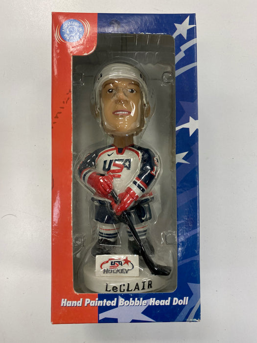 Action Figures and Toys Bobble Dobbles - 2001 - Team USA - John LeClair Hand Painted Bobble Head - Cardboard Memories Inc.