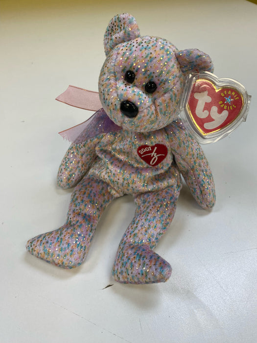 Plush TY Beanie Baby - 2001 Signature Bear - Cardboard Memories Inc.