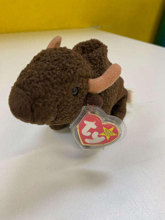 Plush TY Beanie Baby - Roam the Buffalo - Cardboard Memories Inc.