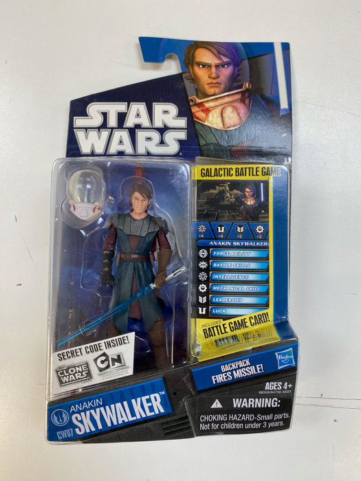 Action Figures and Toys Hasbro - Star Wars - Clone Wars Animated Series - Anakin Skywalker Space Suit - Action Figure - CW07 - Cardboard Memories Inc.