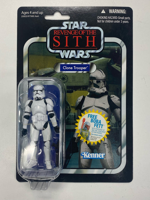 Action Figures and Toys Hasbro - Star Wars - Revenge of the Sith 2010 Vintage Series - Clone Trooper - Action Figure - Cardboard Memories Inc.