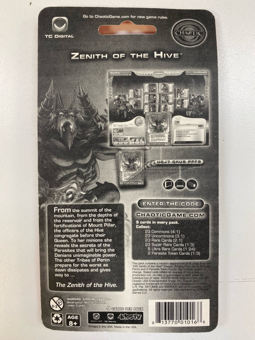 Trading Card Games 4Kids Entertainment - 2008 - Chaotic - Zenith of the Hive - Blister Pack - Cardboard Memories Inc.