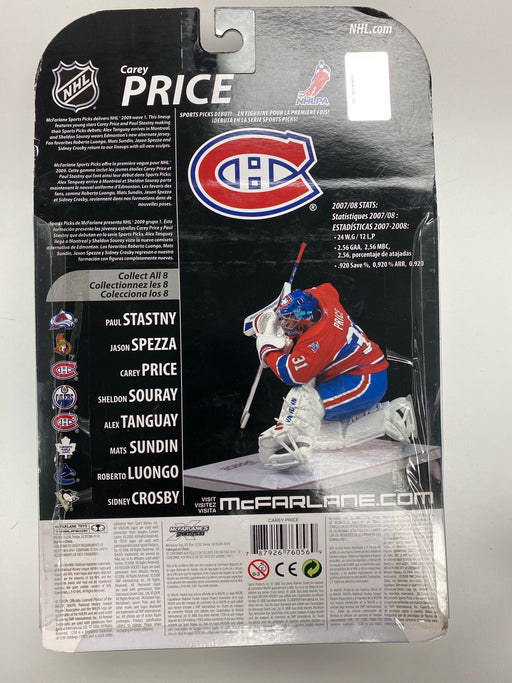 Action Figures and Toys McFarlane Toys - NHL - Montreal Canadiens - Carey Price Figure *DAMAGED BOX* - Cardboard Memories Inc.