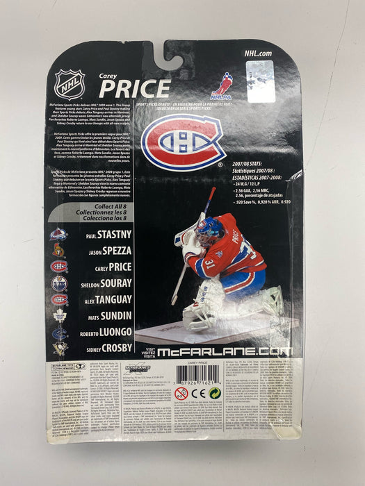 Action Figures and Toys McFarlane Toys - NHL - Montreal Canadiens - Carey Price Figure - White Jersey Variant *DAMAGED BOX* - Cardboard Memories Inc.