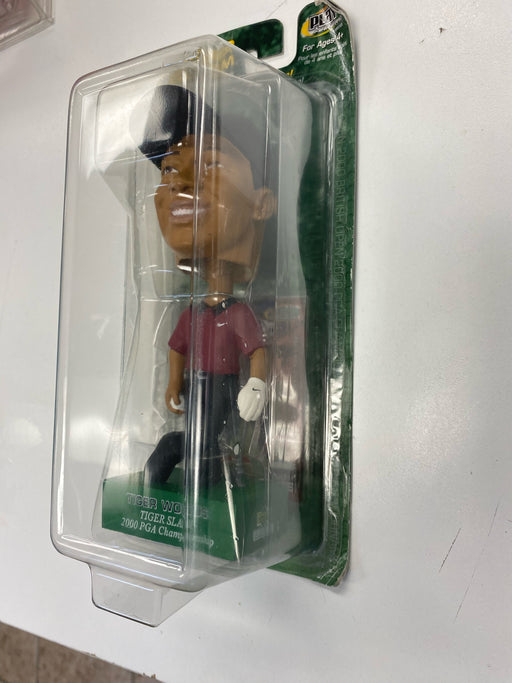 Action Figures and Toys Upper Deck - Play Makers - TIger Woods Slam PGA Championship 2000 - Bobblehead Figure *Damaged Box - Cardboard Memories Inc.