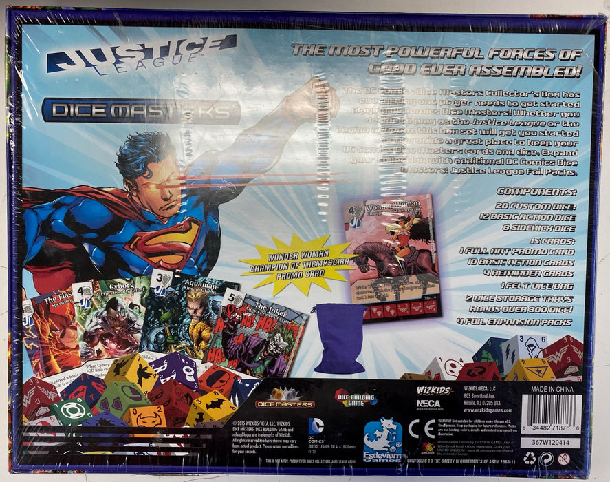 Dice Games Wizkids - Dice Masters - Justice League - Collectors Box - Cardboard Memories Inc.