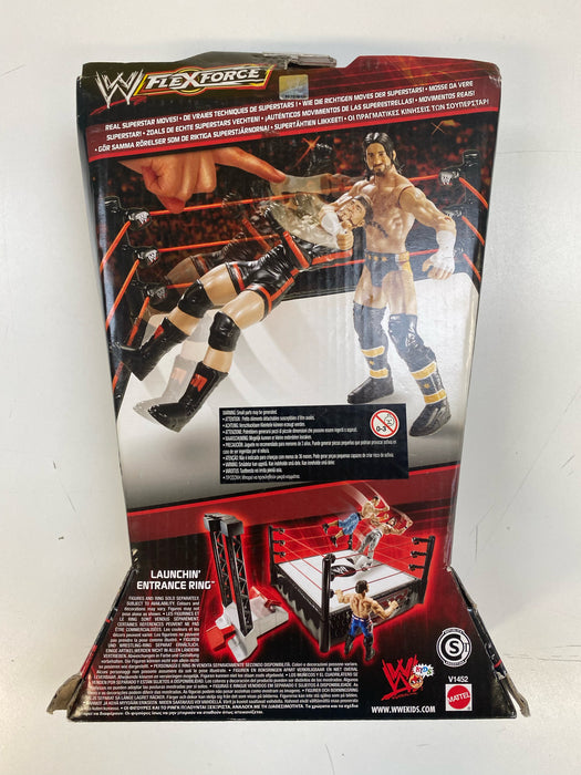 Action Figures and Toys Mattel - 2010 - WWE Flex Force - CM Punk Hook Throwin' - 7" Action Figure - V1452 *Damaged Box* - Cardboard Memories Inc.