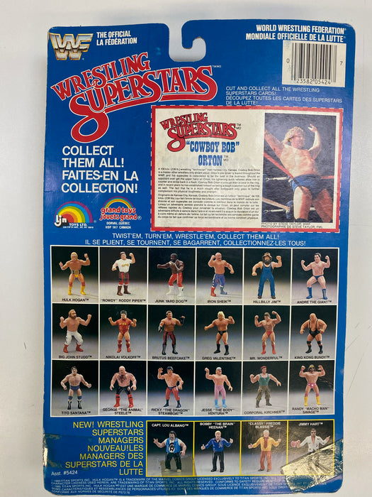 Action Figures and Toys LJN - 1985 - WWF/WWE Wrestling Superstars - "Cowboy Bob" Orton - 8" Figure - Item #5424 *Damaged Box* - Cardboard Memories Inc.