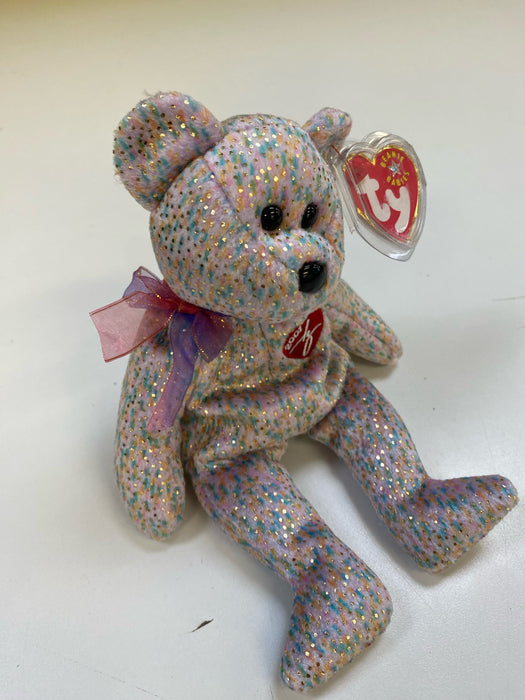 Plush TY Beanie Baby - 2001 Signature Bear - Cardboard Memories Inc.