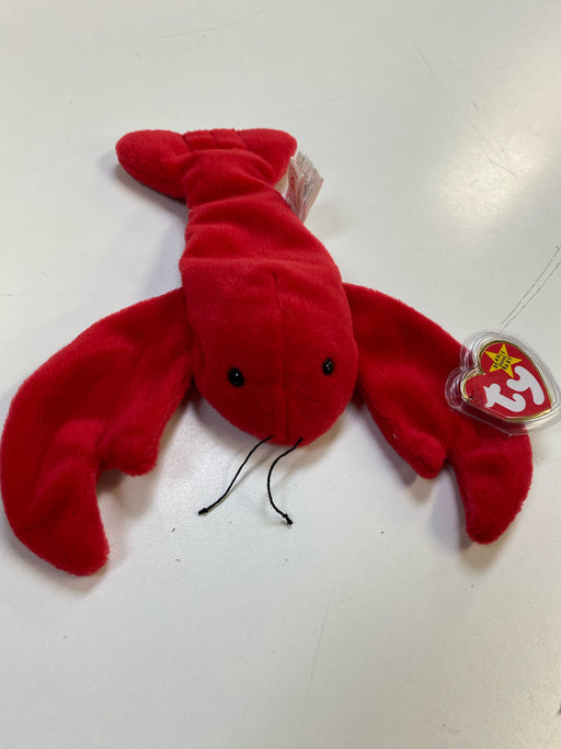 Plush TY Beanie Baby - Pinchers the Lobster - Cardboard Memories Inc.