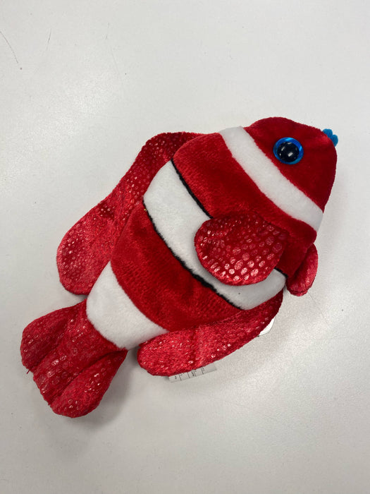 Plush TY Beanie Baby - Jester the Clownfish - Cardboard Memories Inc.