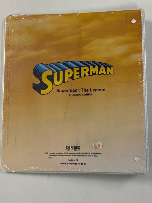 Non Sports Cards Cryptozoic - Superman The Legend Trading Cards - Collectors Binder Sealed - Cardboard Memories Inc.