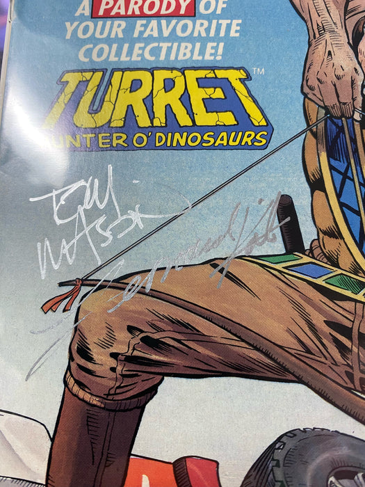 Comic Books Malibu Comics - Dinosaurs for Hire (1993 2nd Series) 007 Tom Mason & Terry Pallot Signatures (Cond. FN) - 22506 - Cardboard Memories Inc.