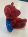 Plush Salvino's Bammers - 1999 - Red & Blue Teddy Bear - Peter Forsberg - Cardboard Memories Inc.