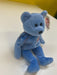 Plush TY Beanie Baby - America the Bear - Blue Variant - Cardboard Memories Inc.