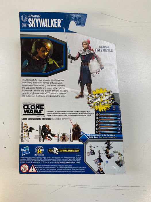 Action Figures and Toys Hasbro - Star Wars - Clone Wars Animated Series - Anakin Skywalker Space Suit - Action Figure - CW07 - Cardboard Memories Inc.