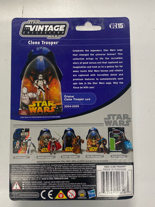 Action Figures and Toys Hasbro - Star Wars - Revenge of the Sith 2010 Vintage Series - Clone Trooper - Action Figure - Cardboard Memories Inc.