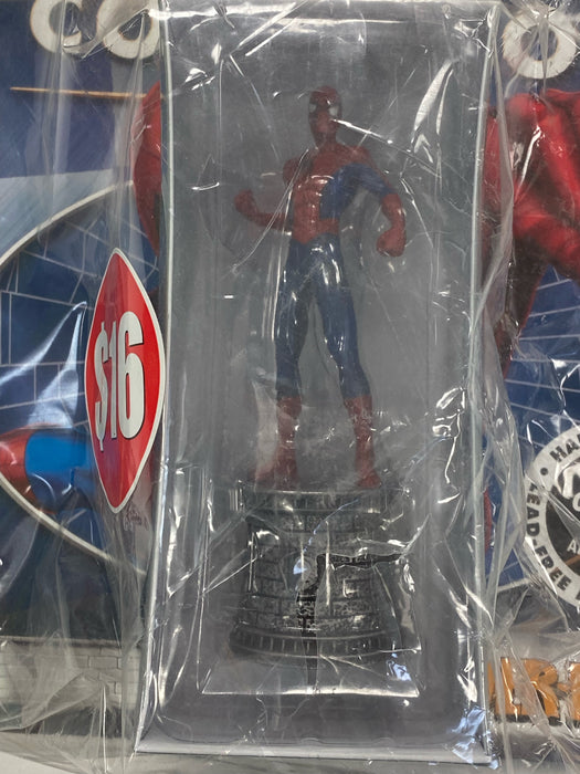 Collectible Miniature Games Eaglemoss - Official Marvel Chess Collection - Spider-Man File and Boxed Figure *DAMAGED BOX* - Cardboard Memories Inc.