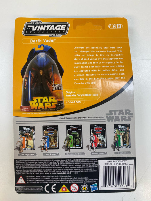 Action Figures and Toys Hasbro - Star Wars - Revenge of The Sith - Darth Vader - Action Figure *Unpunched* - Cardboard Memories Inc.