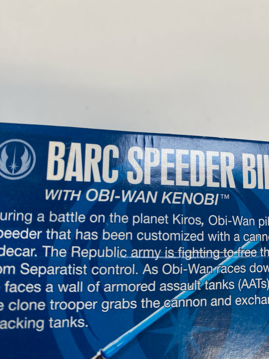 Action Figures and Toys Hasbro - Star Wars - Clone Wars - Barc Speeder Bike with Obi-Wan Kenobi - Action Figure Set - Cardboard Memories Inc.