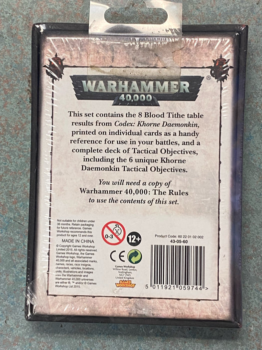 Collectible Miniature Games Games Workshop - Warhammer 40K (7th Edition) Data Cards - Khorne Daemonkin - 43-05-60 - OUT OF PRINT - Cardboard Memories Inc.