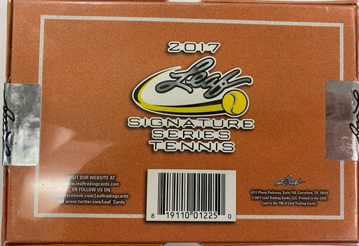 Sports Cards Leaf - 2017 - Tennis - Signature Series - Hobby - Hot Box - Cardboard Memories Inc.