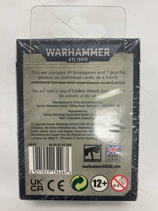 Collectible Miniature Games Games Workshop - Warhammer 40K (9th Edition) Data cards - Death Guard 43-04 OUT OF PRINT - Cardboard Memories Inc.