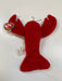 Plush TY Beanie Baby - Pinchers the Lobster - Cardboard Memories Inc.