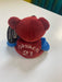 Plush Salvino's Bammers - 1999 - Red & Blue Teddy Bear - Peter Forsberg - Cardboard Memories Inc.