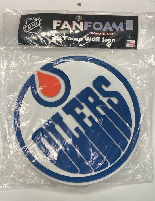 Action Figures and Toys Foam Fanatics - NHL - Edmonton Oilers - 3D Foam Logo Sign - Cardboard Memories Inc.