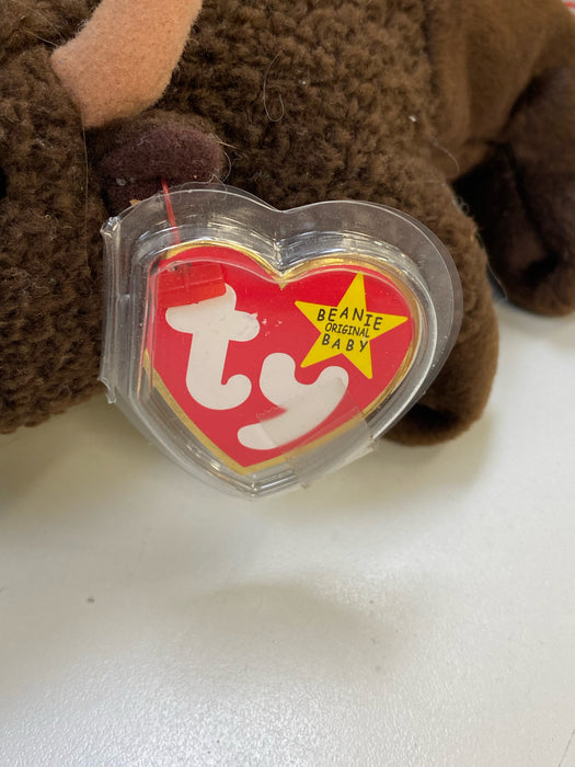 Plush TY Beanie Baby - Roam the Buffalo - Cardboard Memories Inc.