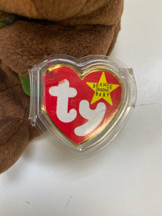 Plush TY Beanie Baby - Seaweed the Otter - Cardboard Memories Inc.