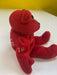 Plush Salvino's Bammers - 1999 - Detroit Red Wings - Red Teddy Bear - Steve Yzerman - Cardboard Memories Inc.