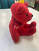 Plush Salvino's Bammers - 1999 - Detroit Red Wings - Red Teddy Bear - Brendan Shanahan - Cardboard Memories Inc.