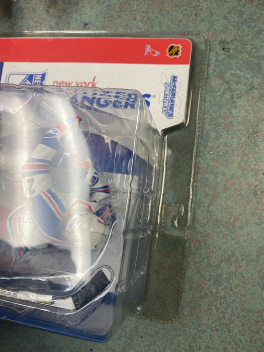 Action Figures and Toys McFarlane Toys - NHL - New York Rangers - Brian Leetch Figure *DAMAGED BOX* - Cardboard Memories Inc.