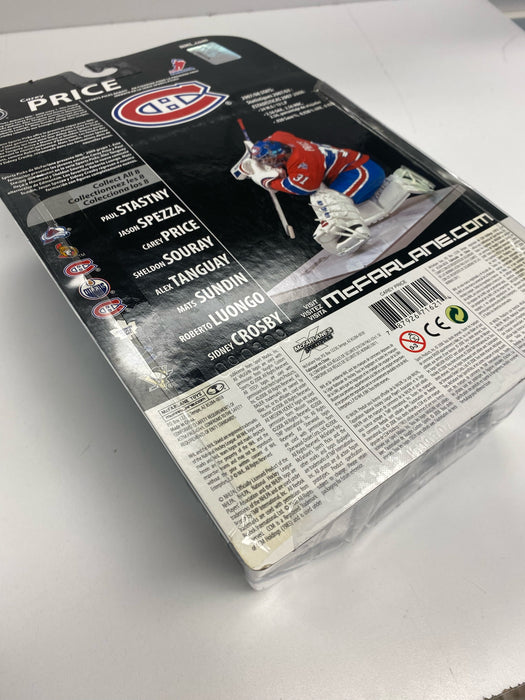 Action Figures and Toys McFarlane Toys - NHL - Montreal Canadiens - Carey Price Figure - White Jersey Variant *DAMAGED BOX* - Cardboard Memories Inc.