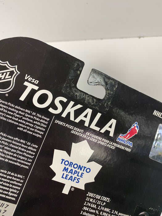 Action Figures and Toys McFarlane Toys - NHL - Toronto Leafs - Vesa Toskala Figure - Cardboard Memories Inc.