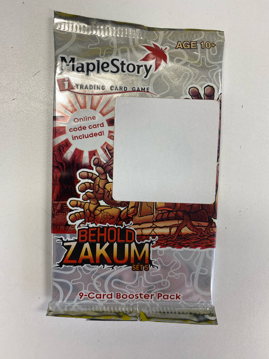 Trading Card Games Wizards of the Coast - Maple Story TCG - Behold Zakum - Booster Pack - Cardboard Memories Inc.