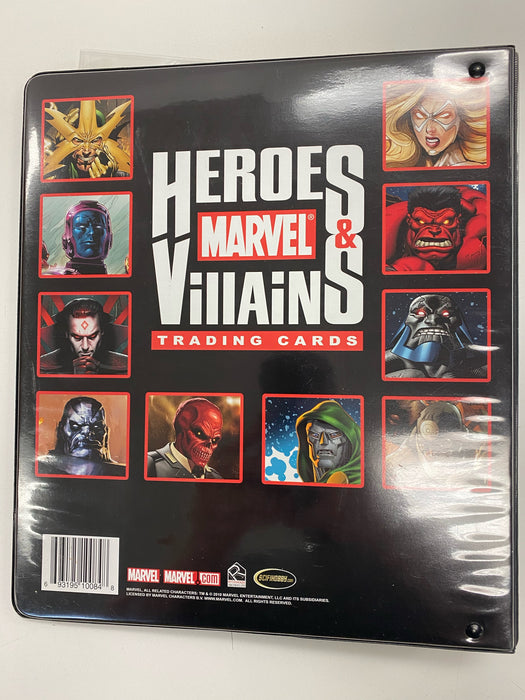 Non Sports Cards Rittenhouse - Marvel - Heroes & Villains Trading Cards - Binder - Cardboard Memories Inc.