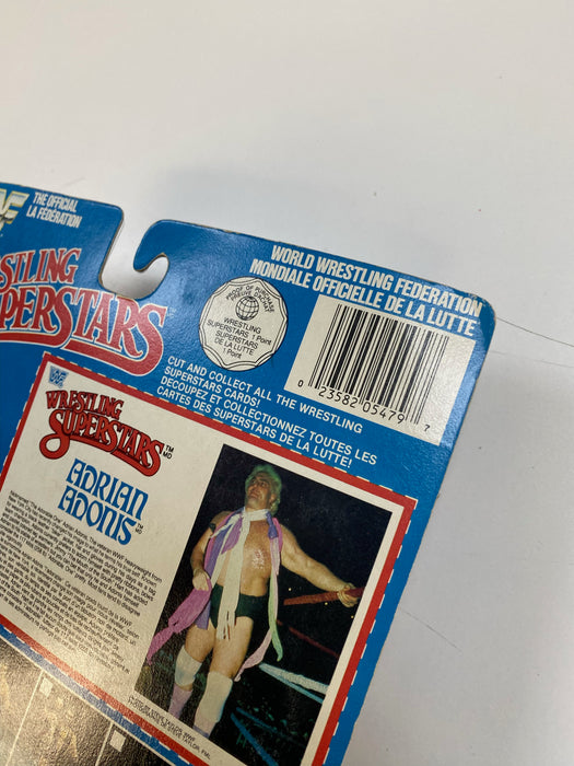 Action Figures and Toys LJN - 1986 - WWF/WWE Wrestling Superstars - "Adorable" Adrian Adonis - 8" Figure - Item #5479 *Damaged Box* - Cardboard Memories Inc.