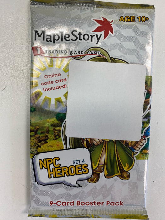 Trading Card Games Wizards of the Coast - Maple Story TCG - NPC Heores Set 4 - Booster Pack - Cardboard Memories Inc.