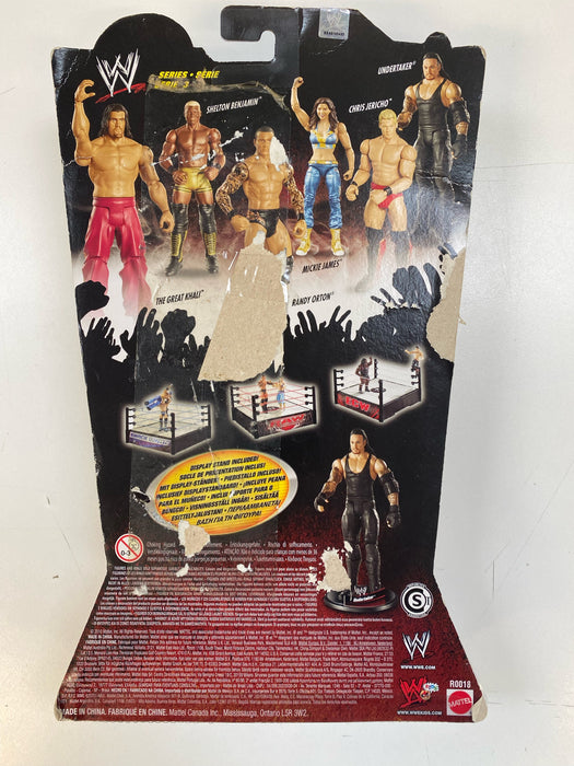 Action Figures and Toys Mattel - 2010 - WWE - Undertaker - Series 3 - 7" Action Figure - R0018 *Damaged Box* - Cardboard Memories Inc.