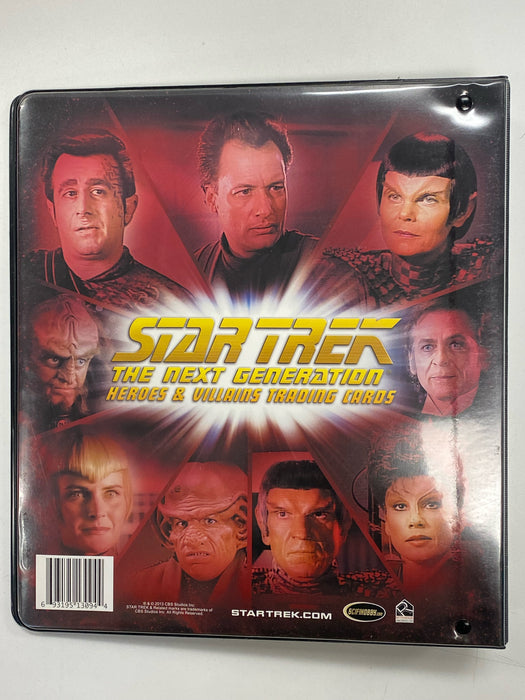 Non Sports Cards Rittenhouse - Star Trek - Next Generation - Heroes and Villains Trading Cards - Binder - Cardboard Memories Inc.