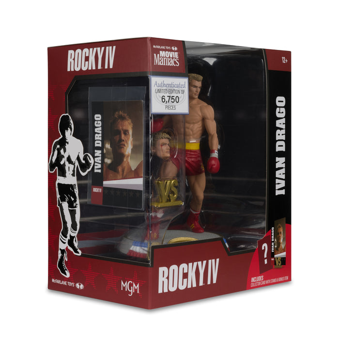 Action Figures and Toys McFarlane Toys - Movie Maniacs - Rocky WV3 - Ivan Drago (Rocky IV) - Action Figure - Cardboard Memories Inc.