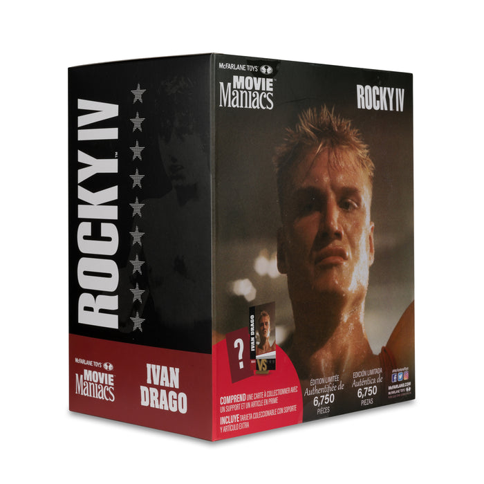 Action Figures and Toys McFarlane Toys - Movie Maniacs - Rocky WV3 - Ivan Drago (Rocky IV) - Action Figure - Cardboard Memories Inc.