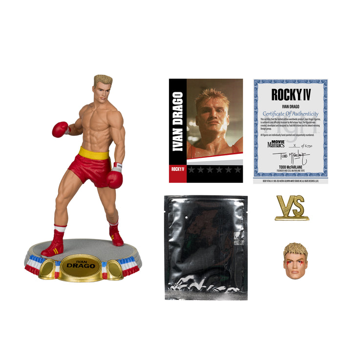 Action Figures and Toys McFarlane Toys - Movie Maniacs - Rocky WV3 - Ivan Drago (Rocky IV) - Action Figure - Cardboard Memories Inc.