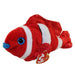 Plush TY Beanie Baby - Jester the Clownfish - Cardboard Memories Inc.