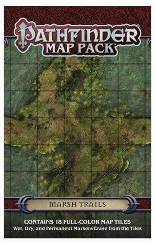 Role Playing Games Paizo - Pathfinder - Map Pack - Marsh Trails - Cardboard Memories Inc.