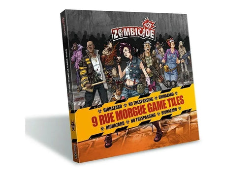 Board Games Cool Mini or Not - Zombicide - 9 Rue Morgue Game Tiles - Cardboard Memories Inc.