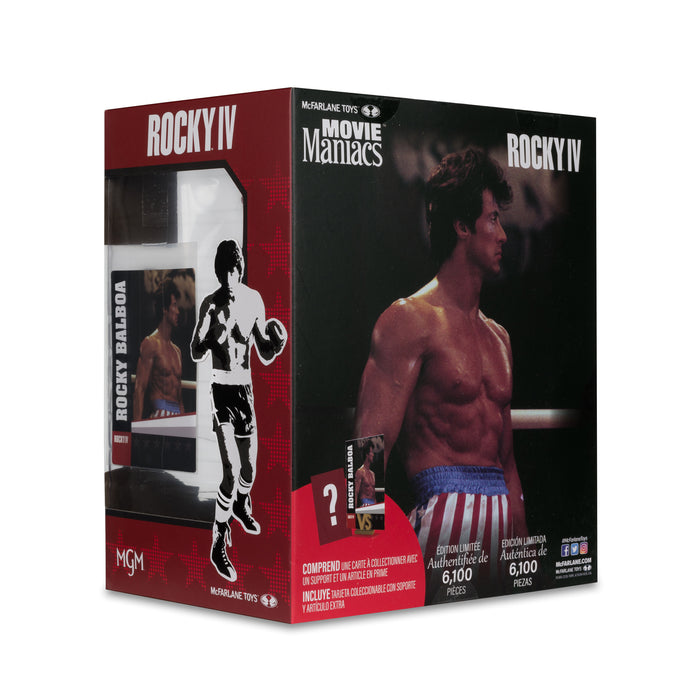 Action Figures and Toys McFarlane Toys - Movie Maniacs - Rocky WV3 - Rocky Balboa (Rocky IV) - Action Figure - Cardboard Memories Inc.